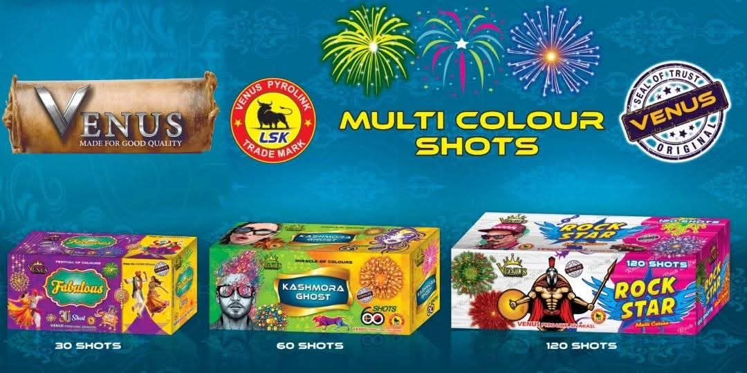 30 Shot. Muliticolour vinus pyro link . (1Box)