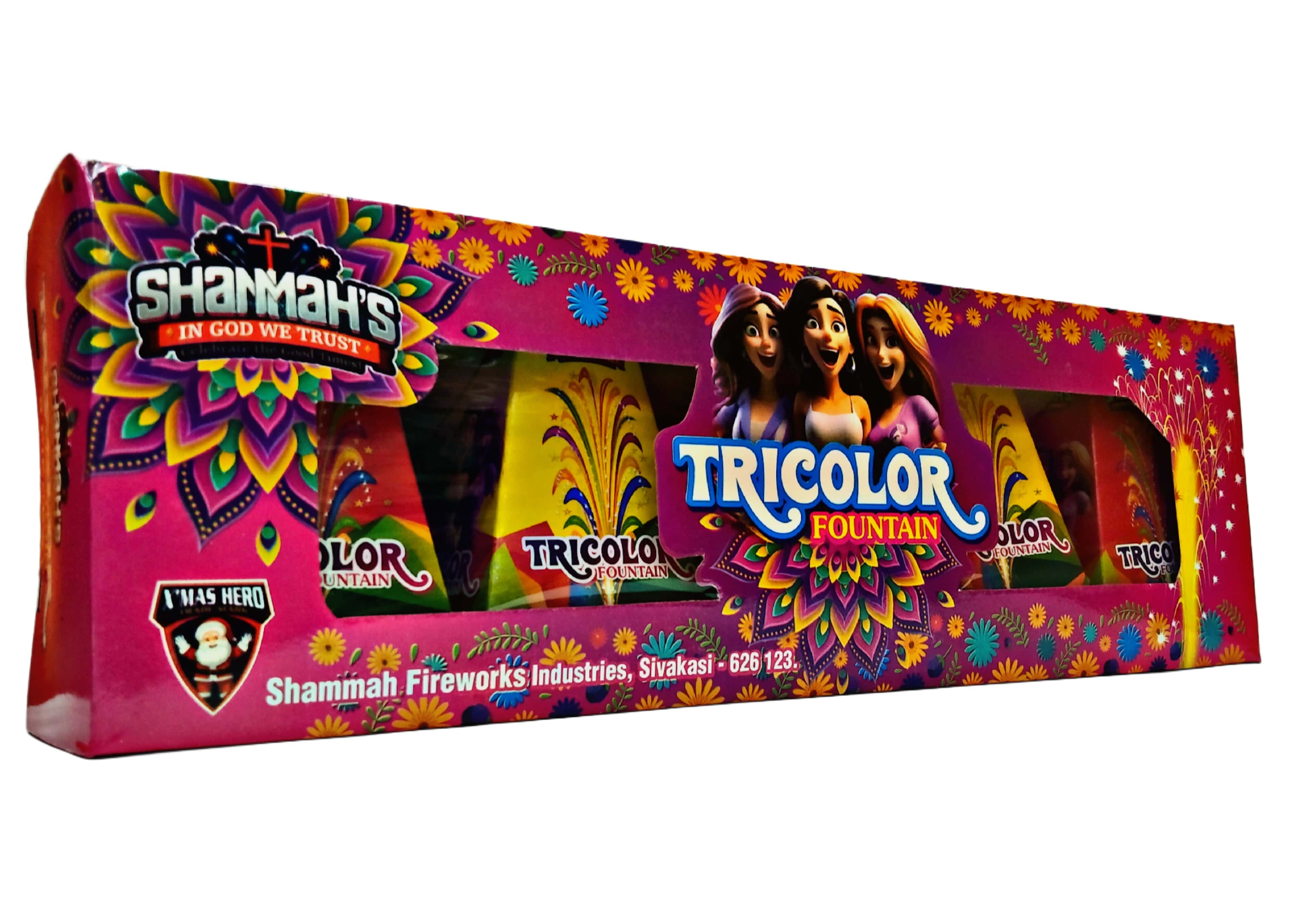 Tricolour Fountion (5pcs)