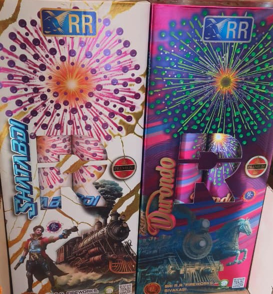 5" Fancy  2Pcs.. R. R fire works (1Box)